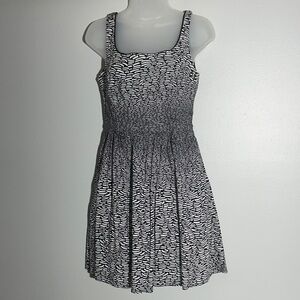 Anthropologie Weston Wear Monochrome Wave Mini Dress